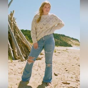 AE Ne(x)t Level Ripped Super High-Waisted Flare Jean